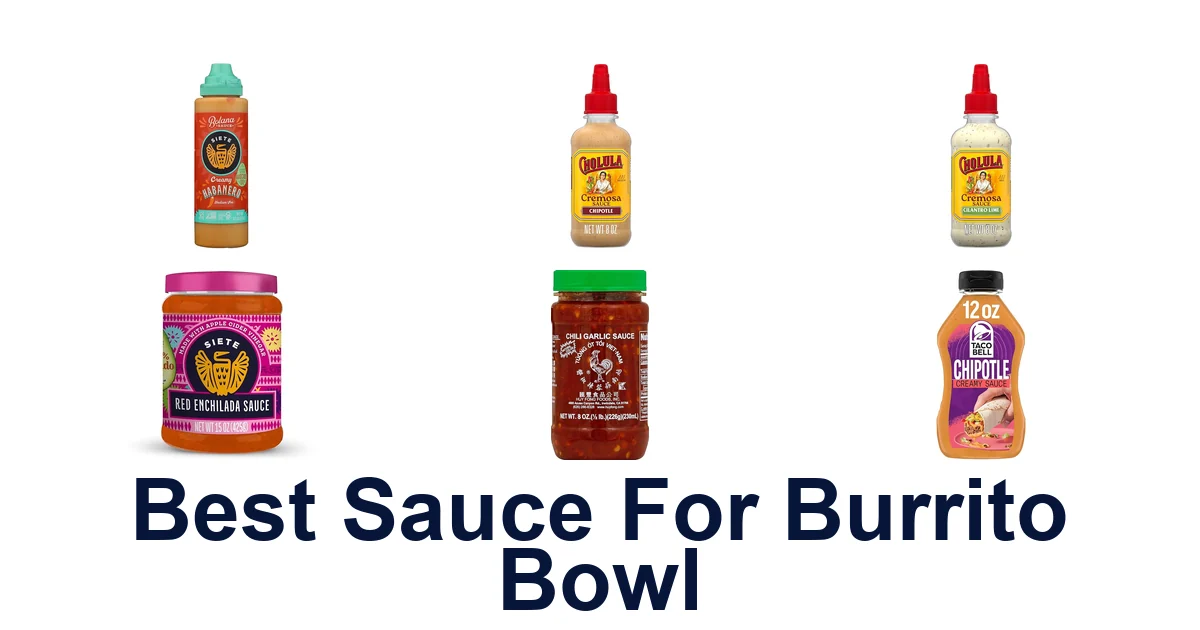 best sauce for burrito bowl