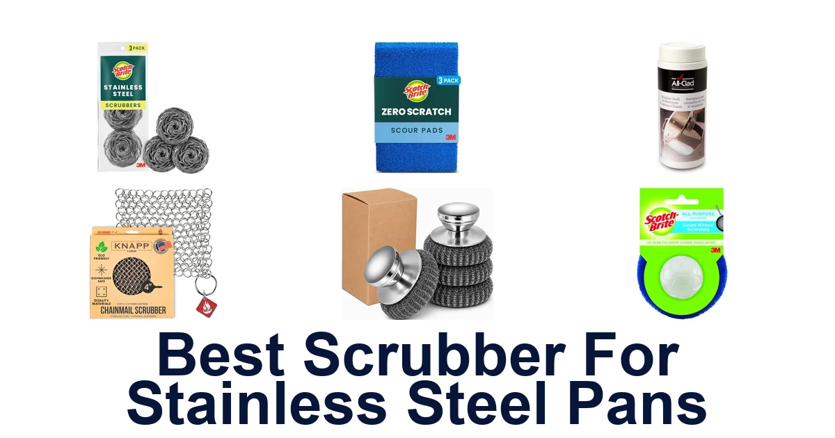 best scrubber for stainless steel pans