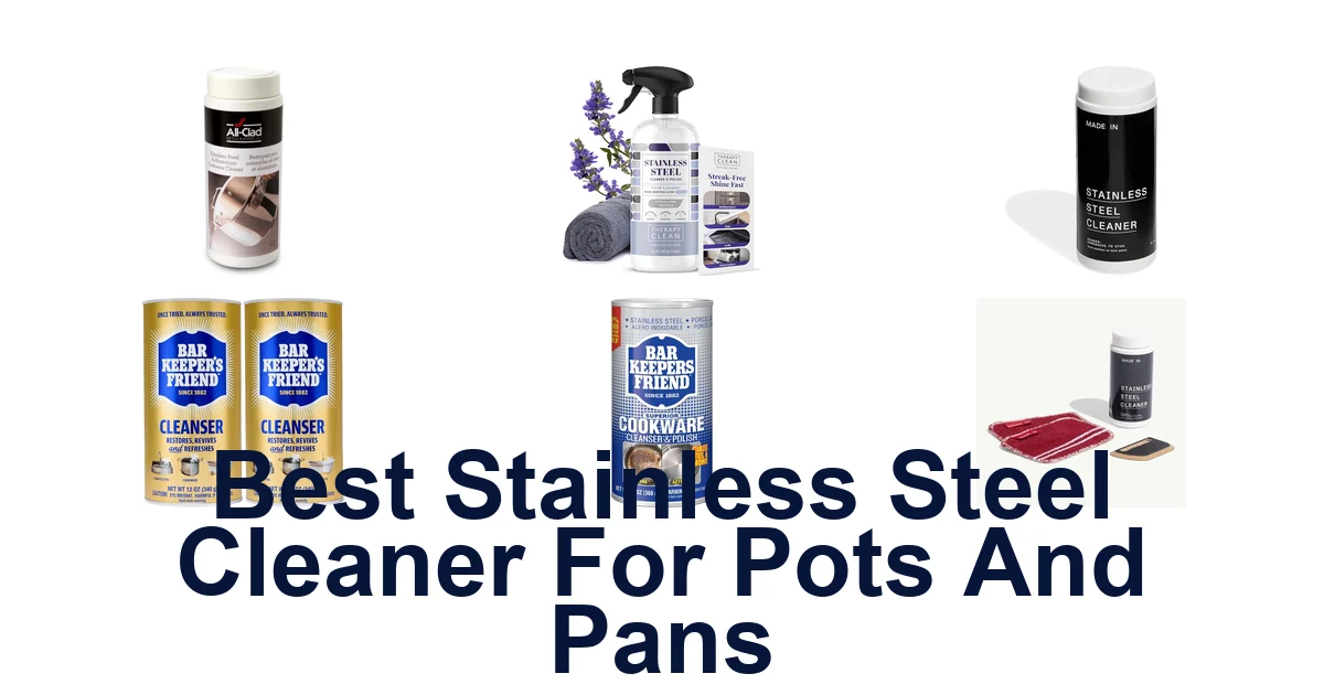 best stainless steel cleaner for pots and pans