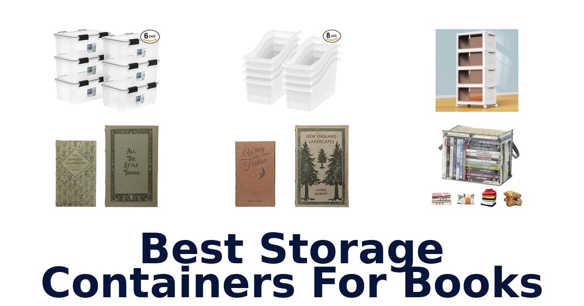 best storage containers for books