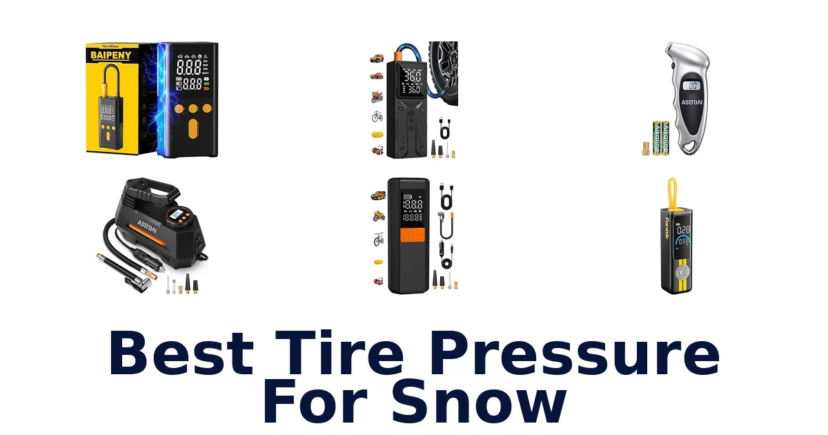 best tire pressure for snow