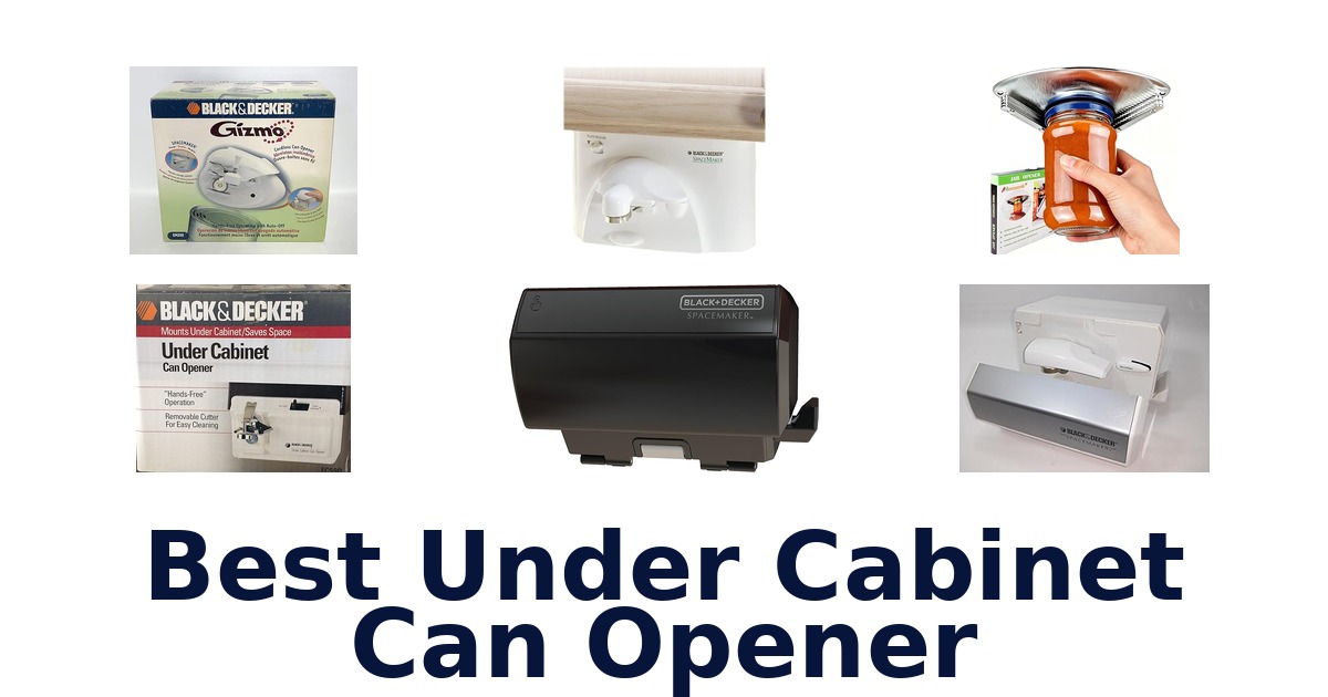 best under cabinet can opener