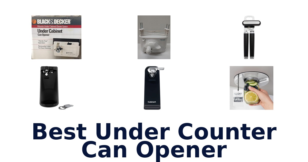 best under counter can opener