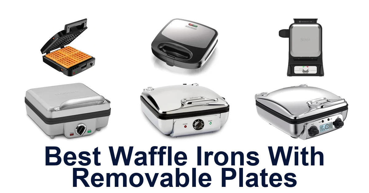 best waffle irons with removable plates