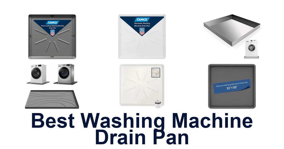 best washing machine drain pan