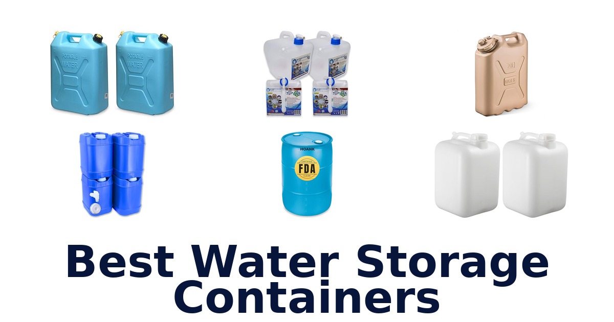 best water storage containers