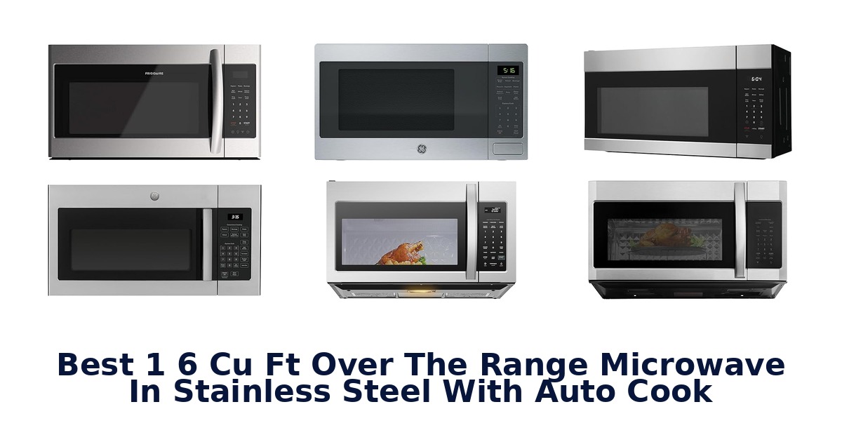 best 1 6 cu ft over the range microwave in stainless steel with auto cook