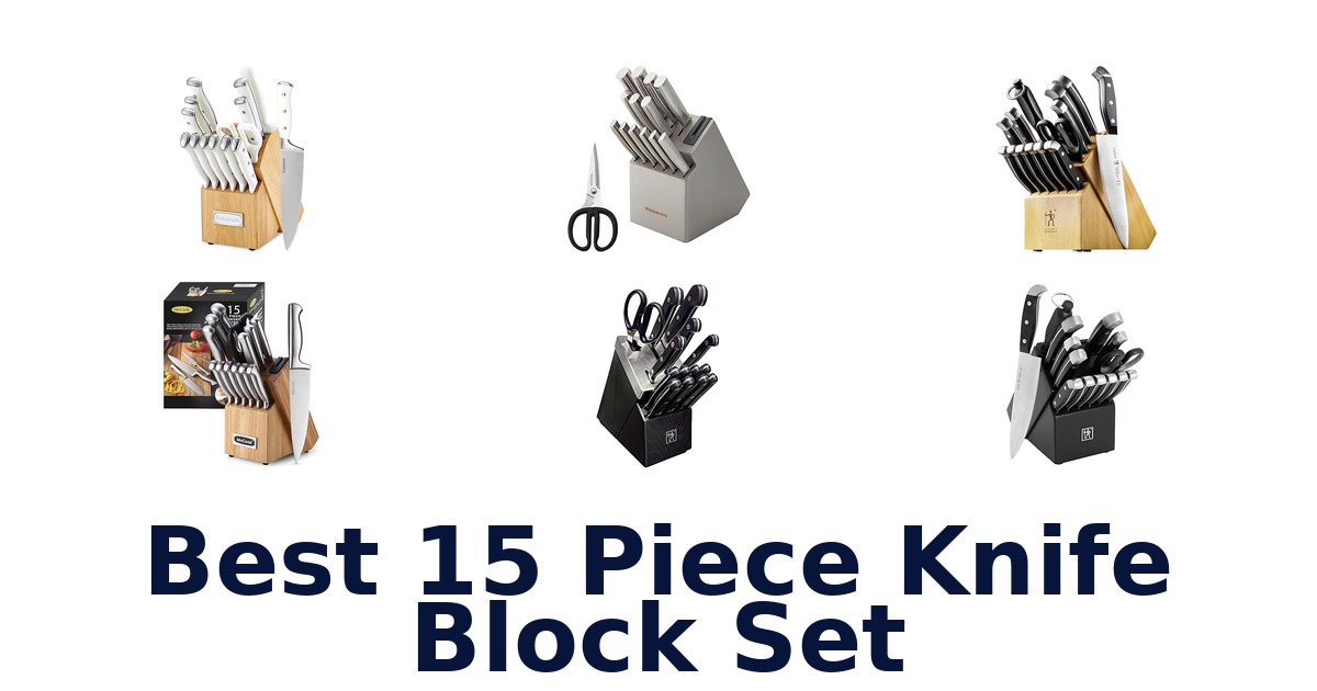 best 15 piece knife block set
