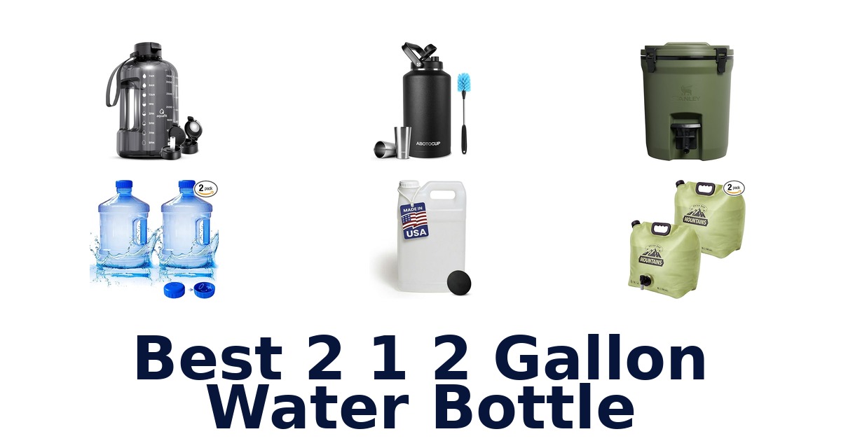 best 2 1 2 gallon water bottle