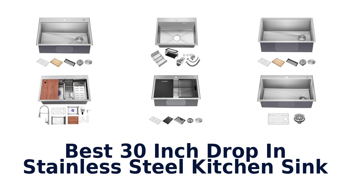 best 30 inch drop in stainless steel kitchen sink