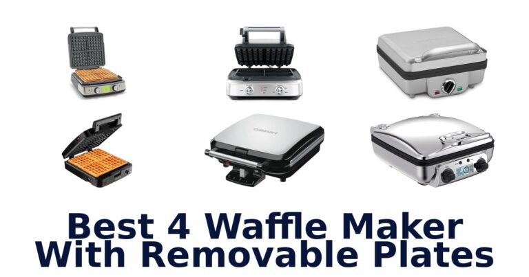 best 4 waffle maker with removable plates