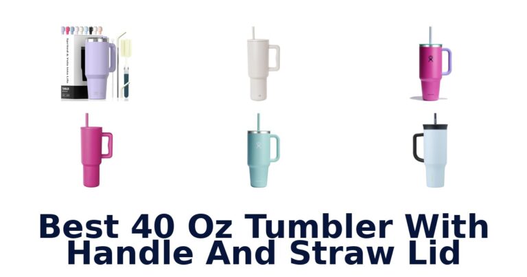 best 40 oz tumbler with handle and straw lid