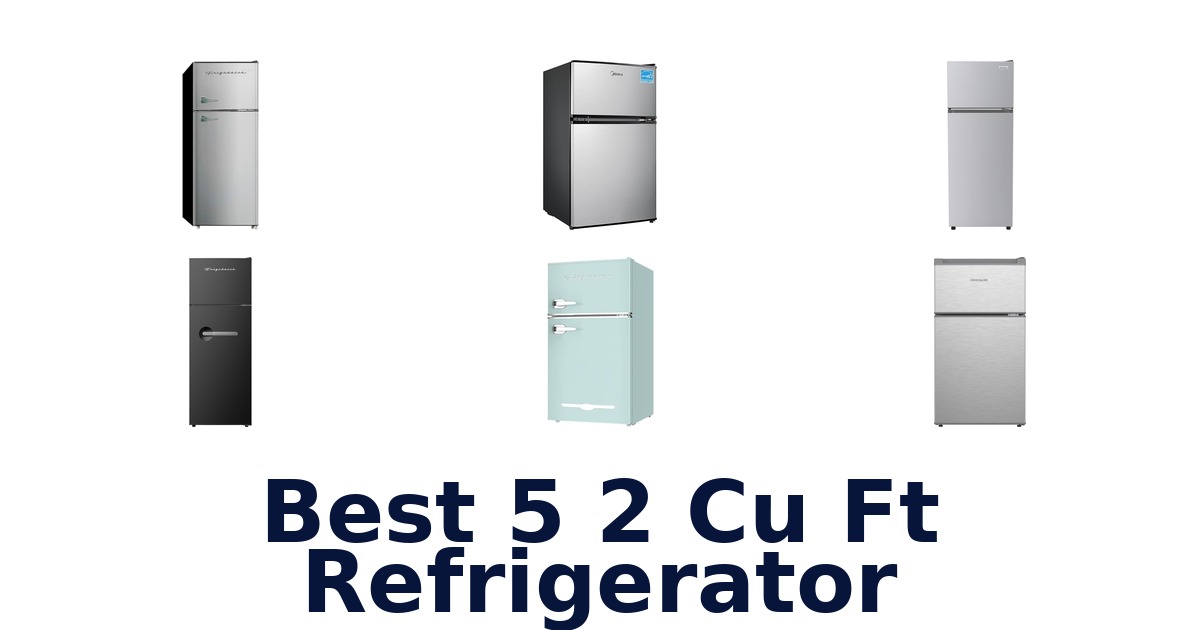 best 5 2 cu ft refrigerator