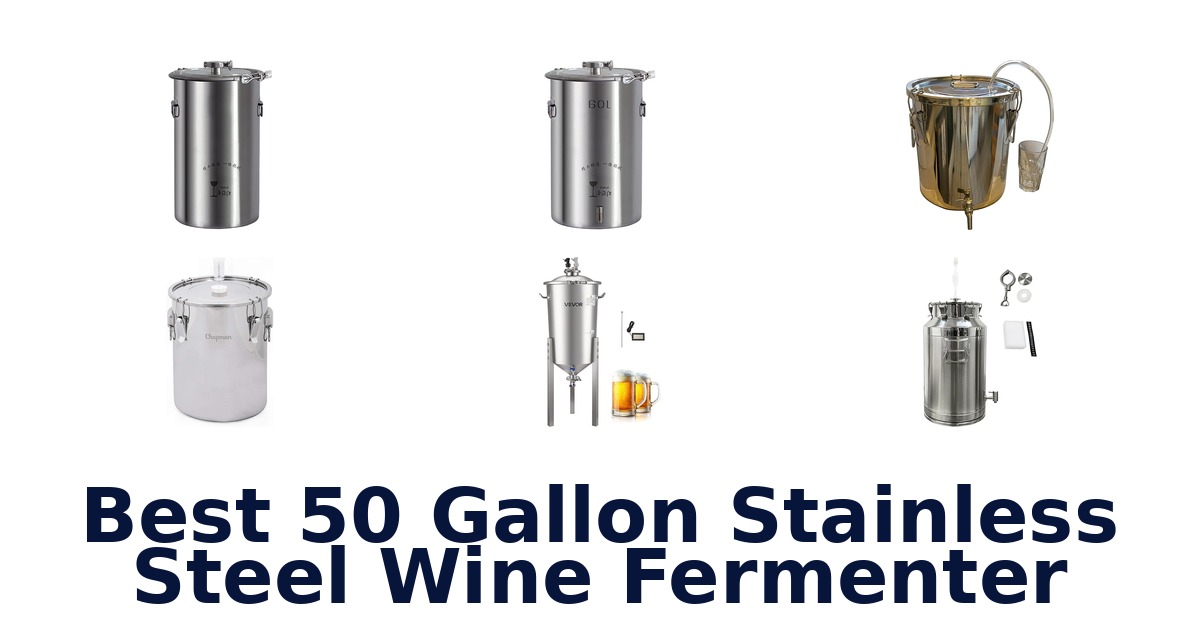 best 50 gallon stainless steel wine fermenter
