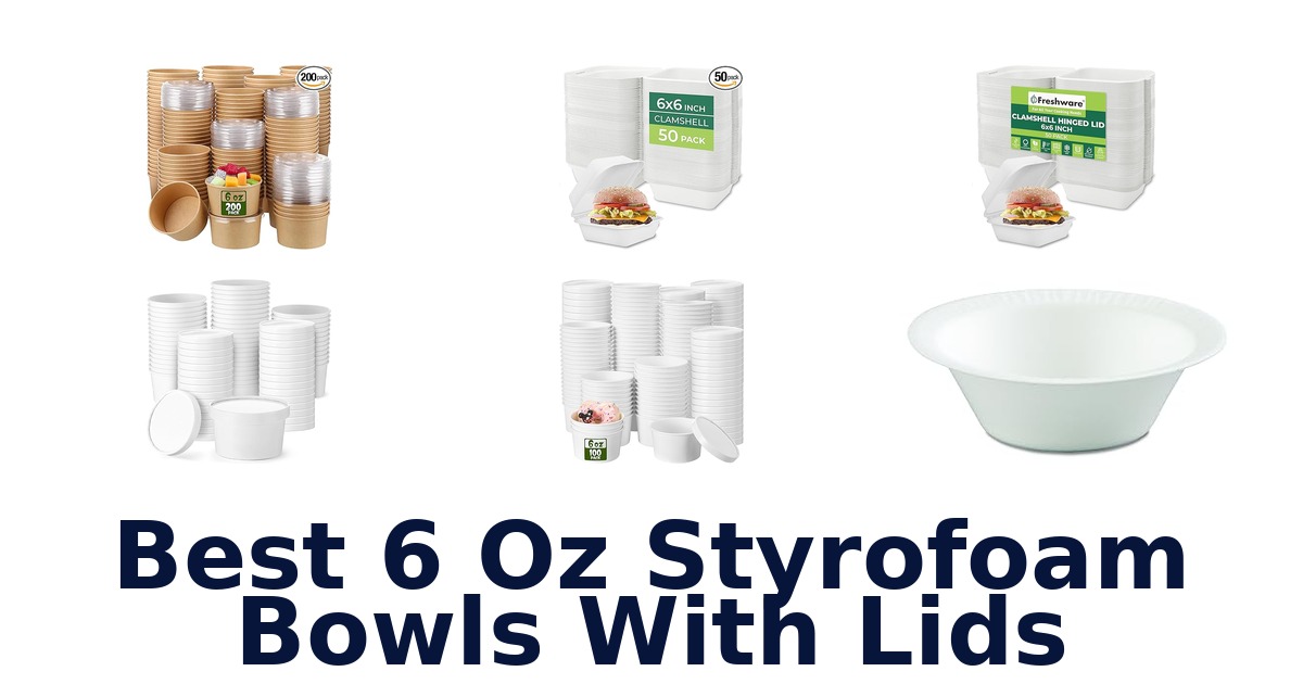 best 6 oz styrofoam bowls with lids