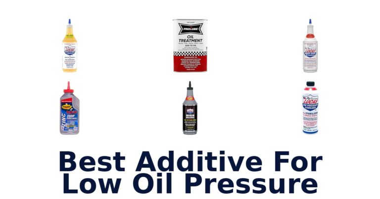 best additive for low oil pressure