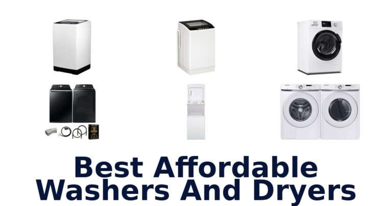 best affordable washers and dryers