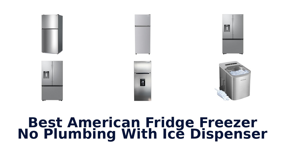 best american fridge freezer no plumbing with ice dispenser
