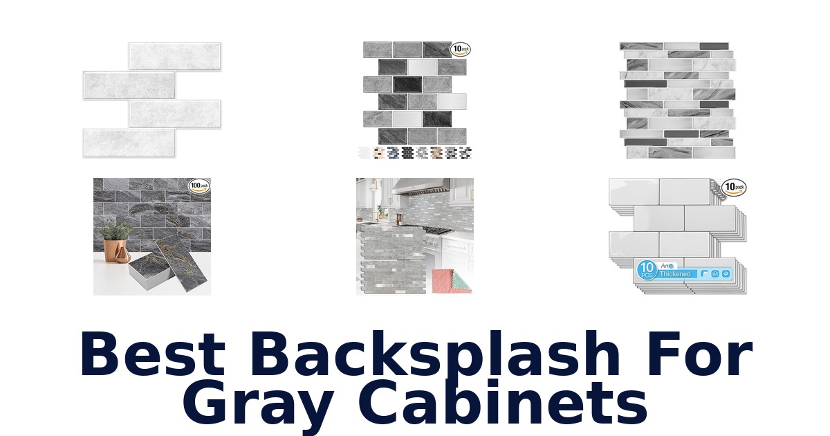 best backsplash for gray cabinets