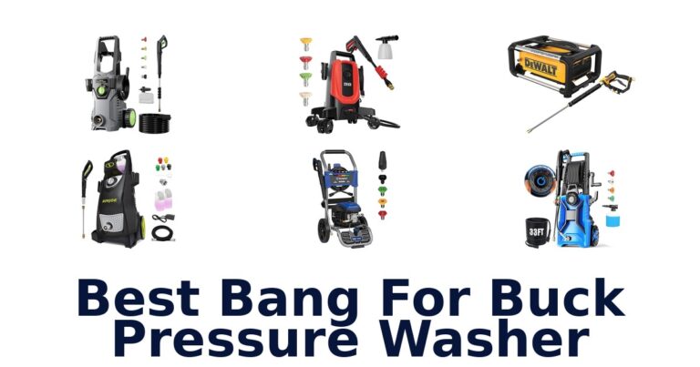 best bang for buck pressure washer
