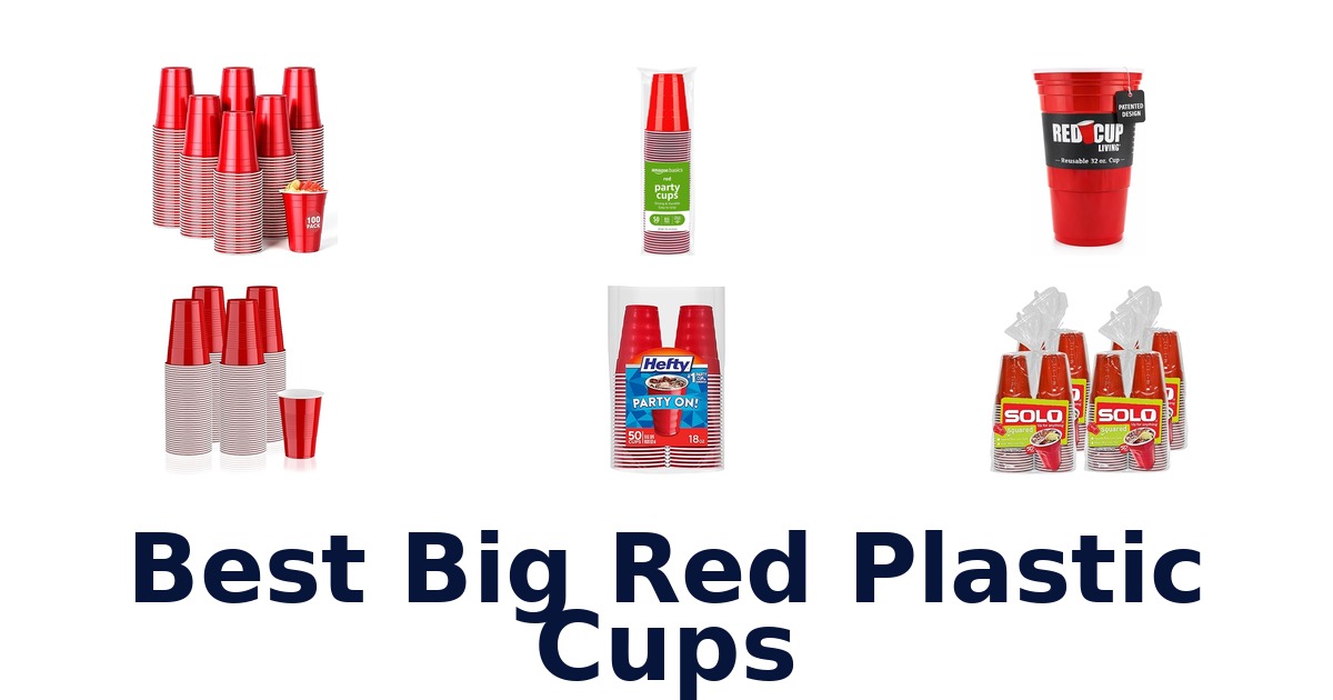best big red plastic cups