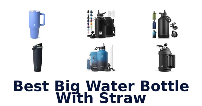 best big water bottle with straw