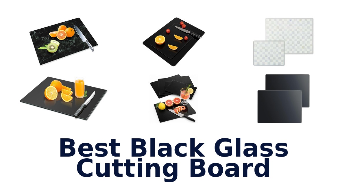 best black glass cutting board