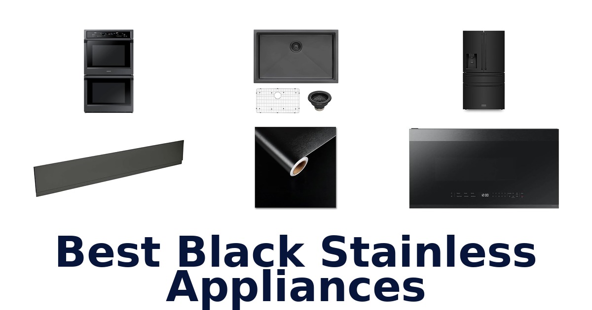 best black stainless appliances