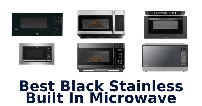 best black stainless built in microwave