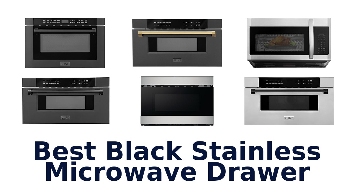 best black stainless microwave drawer