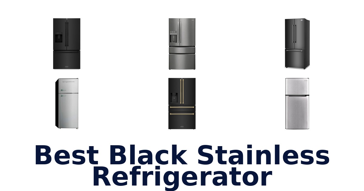best black stainless refrigerator