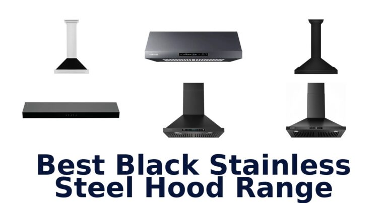 best black stainless steel hood range