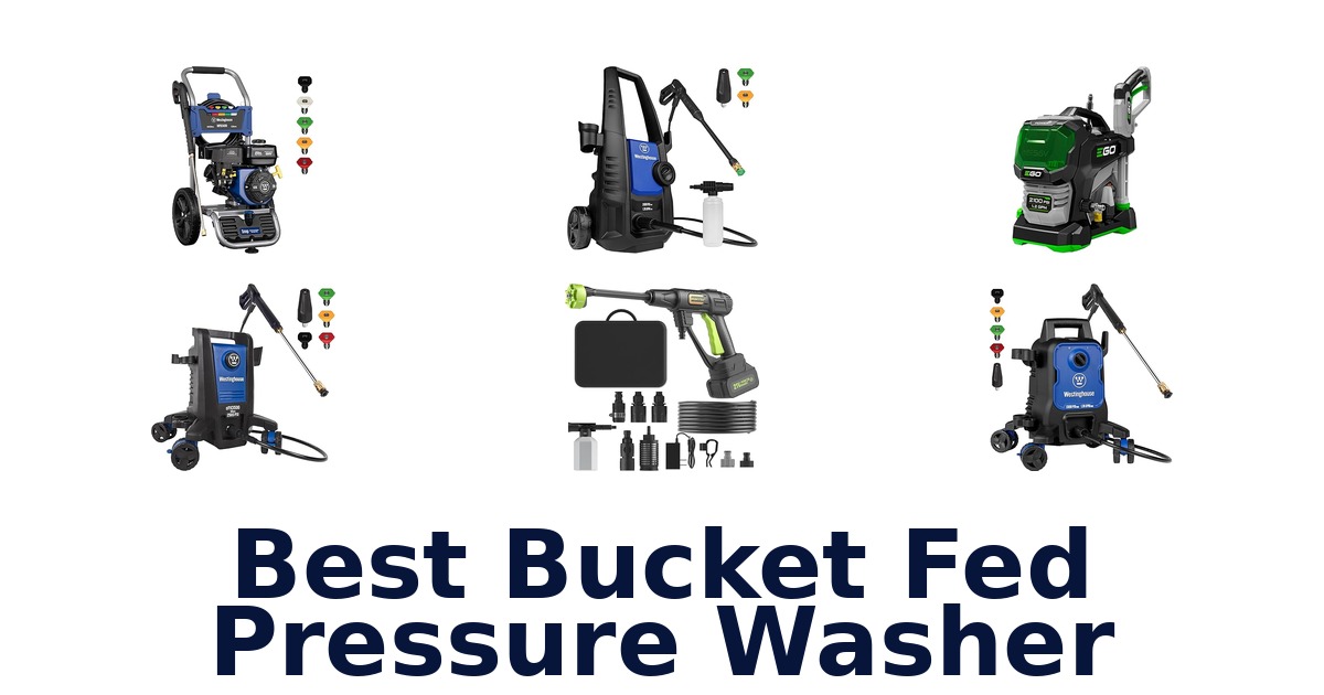 best bucket fed pressure washer