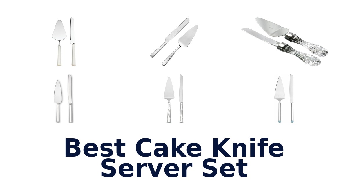 best cake knife server set