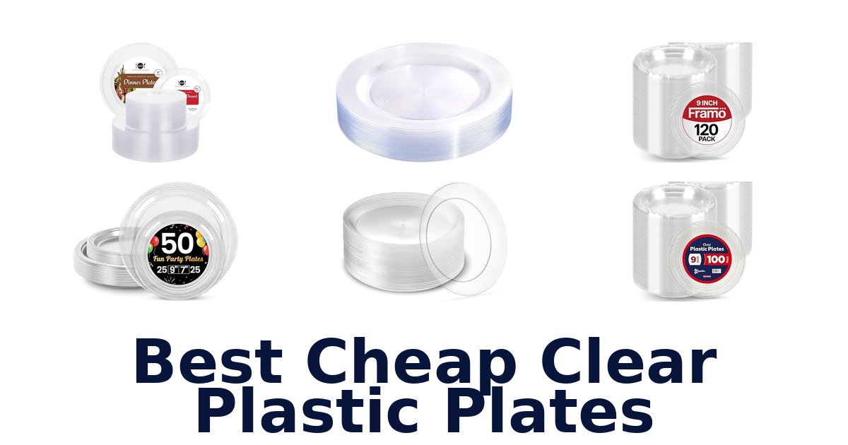 best cheap clear plastic plates