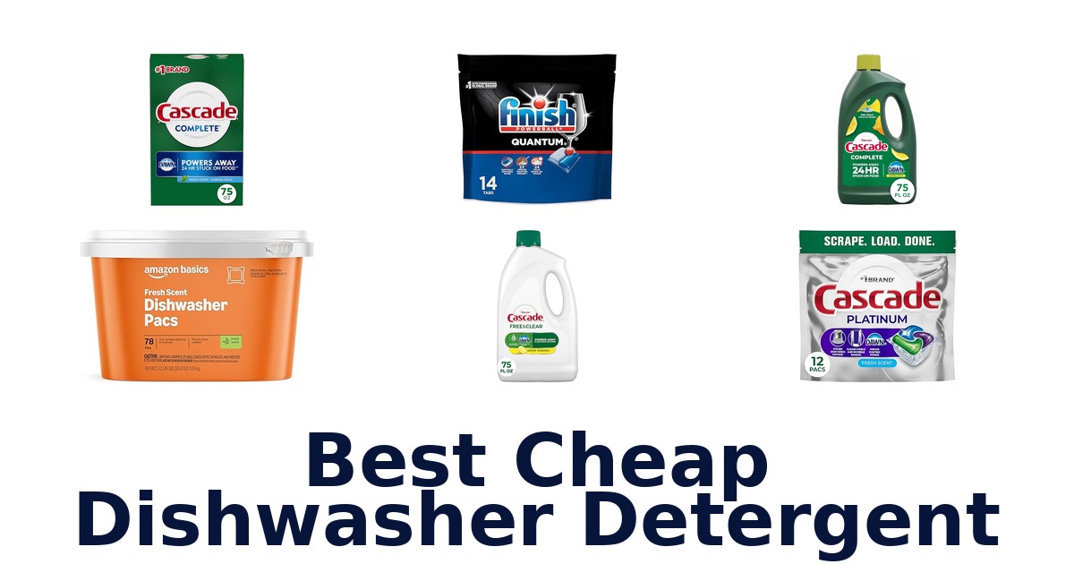 best cheap dishwasher detergent