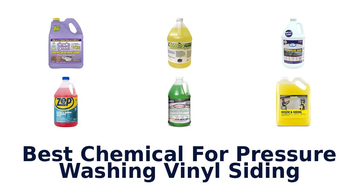 best chemical for pressure washing vinyl siding