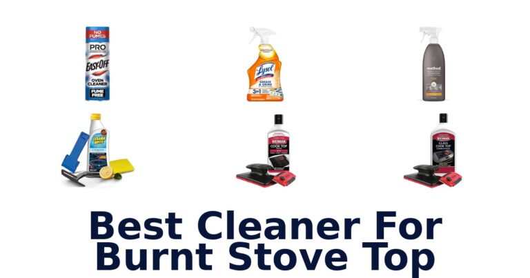 best cleaner for burnt stove top