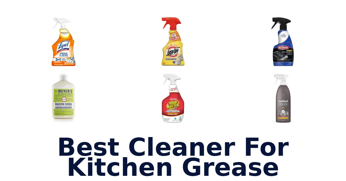best cleaner for kitchen grease