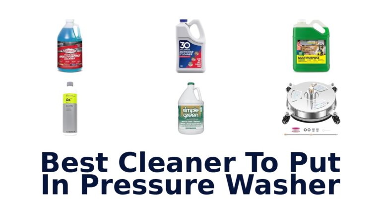 best cleaner to put in pressure washer