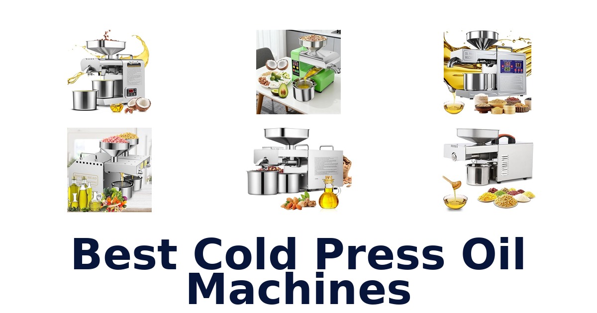 best cold press oil machines