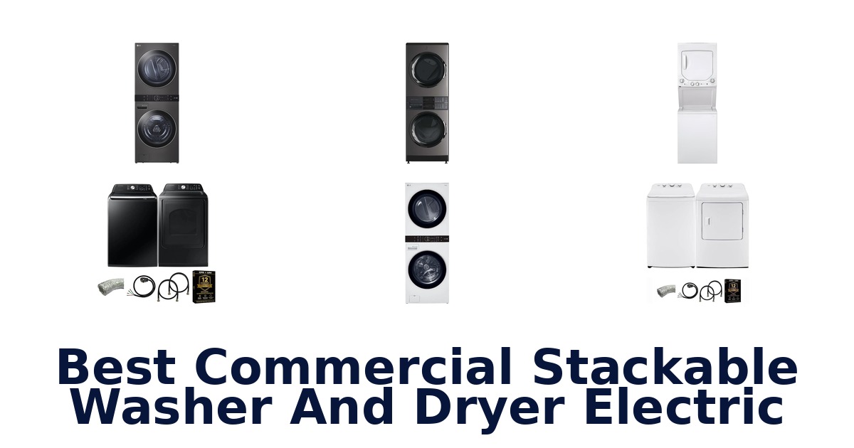 best commercial stackable washer and dryer electric