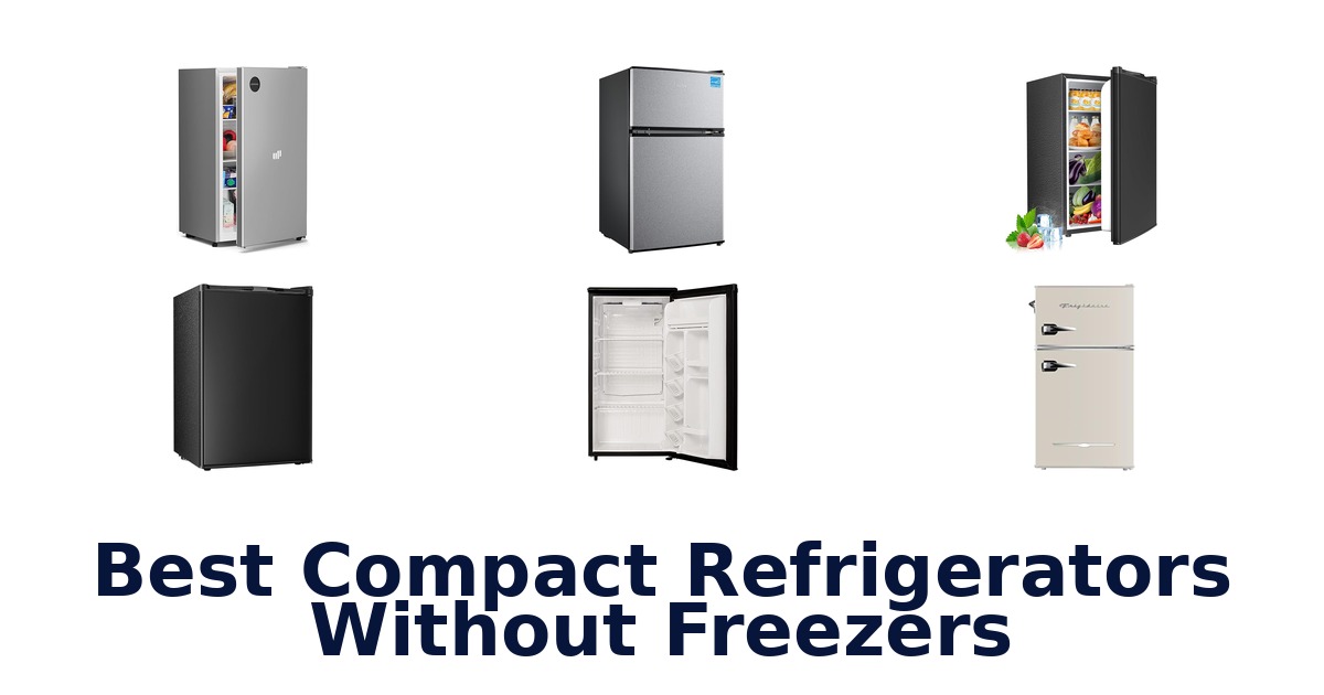 best compact refrigerators without freezers