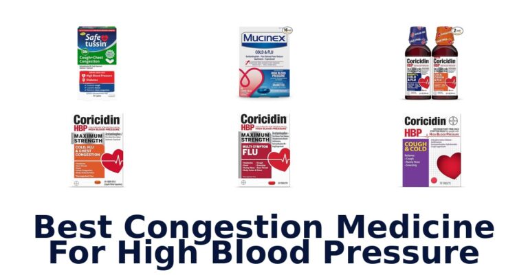 best congestion medicine for high blood pressure