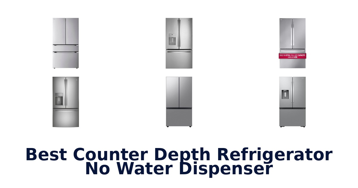 best counter depth refrigerator no water dispenser