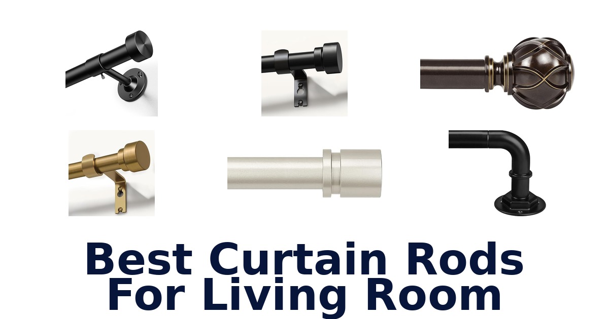best curtain rods for living room