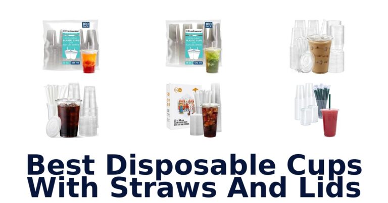 best disposable cups with straws and lids