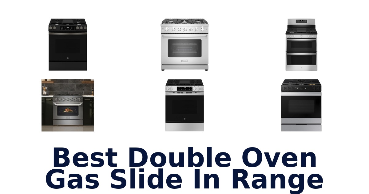 best double oven gas slide in range