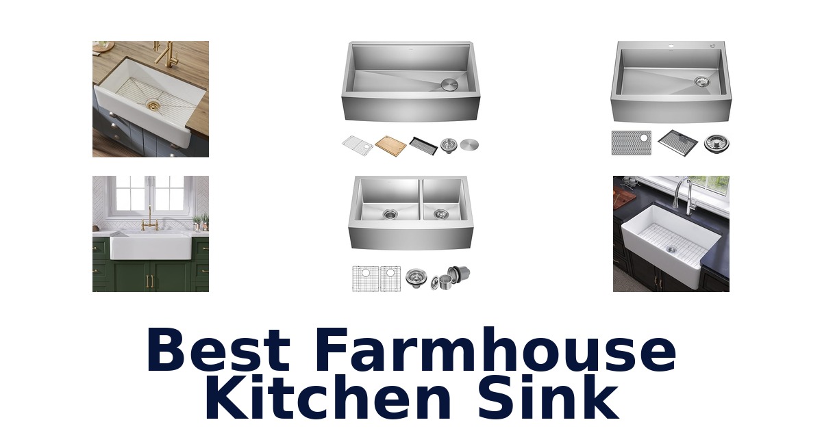 best farmhouse kitchen sink