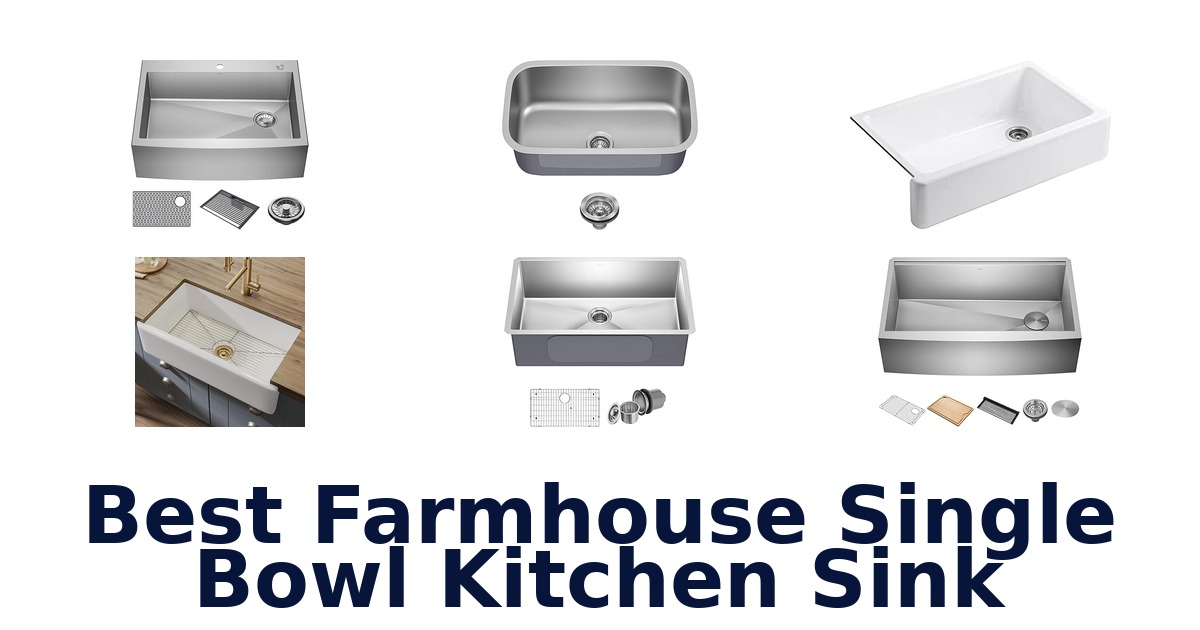 best farmhouse single bowl kitchen sink